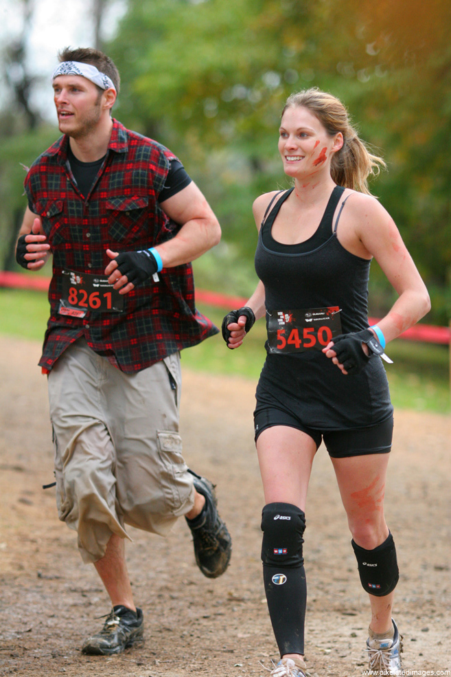 Runners nearing the finish line of Run For Your Lives 2011